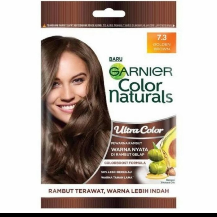 garnier pewarna rambut golden brown 7.3.