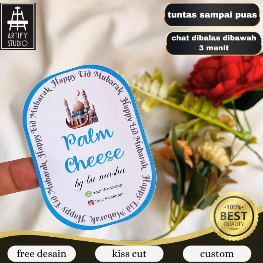 

Artify CETAK STIKER LABEL TOPLES KUE KERING RAMADHAN IDUL FITRI MURAH SEHARI JADI CUSTOM DESAIN OVAL