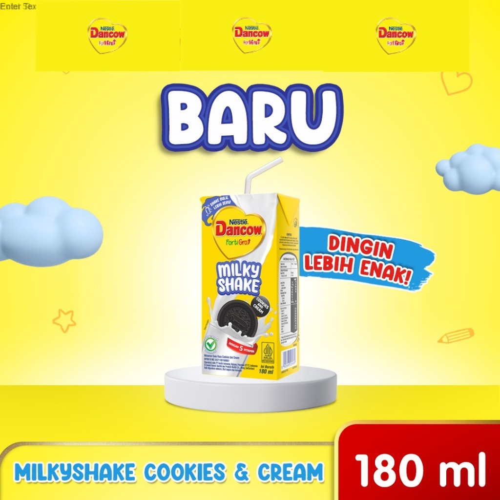 

DANCOW MilkyShake Cookies and Cream UHT 180ml