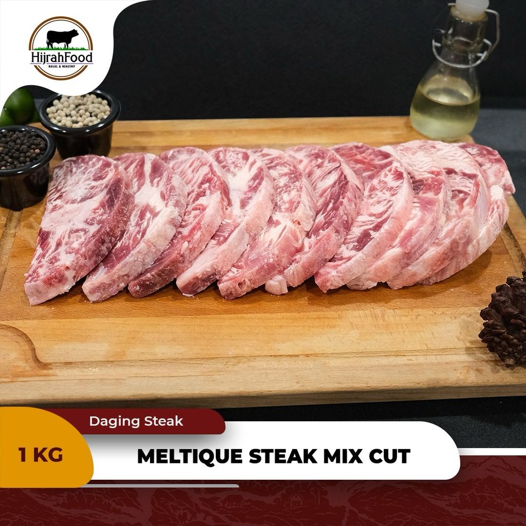 

Hijrahfood Wagyu Meltique Mix Cut Steak | Beef Steak AUS 1 kg