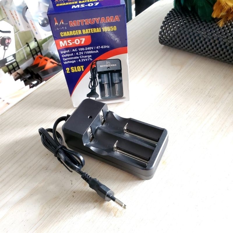 Ready Charger baterai 26650 dan 18650 2 Slot Mitsuyama Original 4.2V Semarang Jawa Tengah
