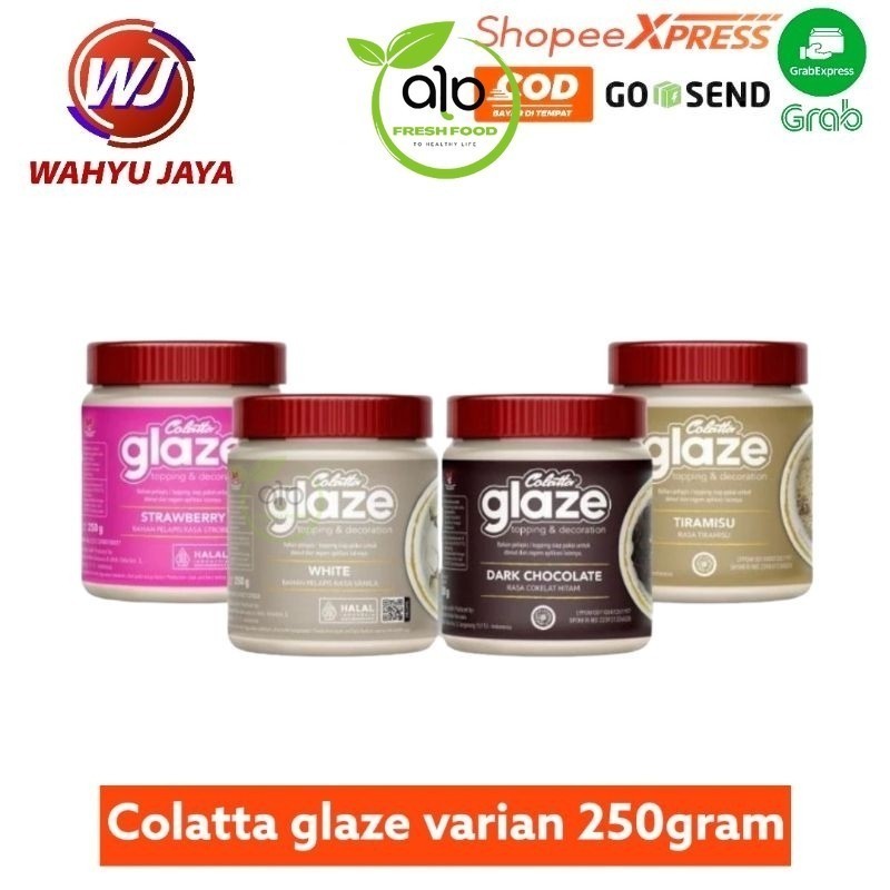 

Colatta Glaze Tiramisu, dark, white, dan strawberry 250gram - BEST Fresh Food