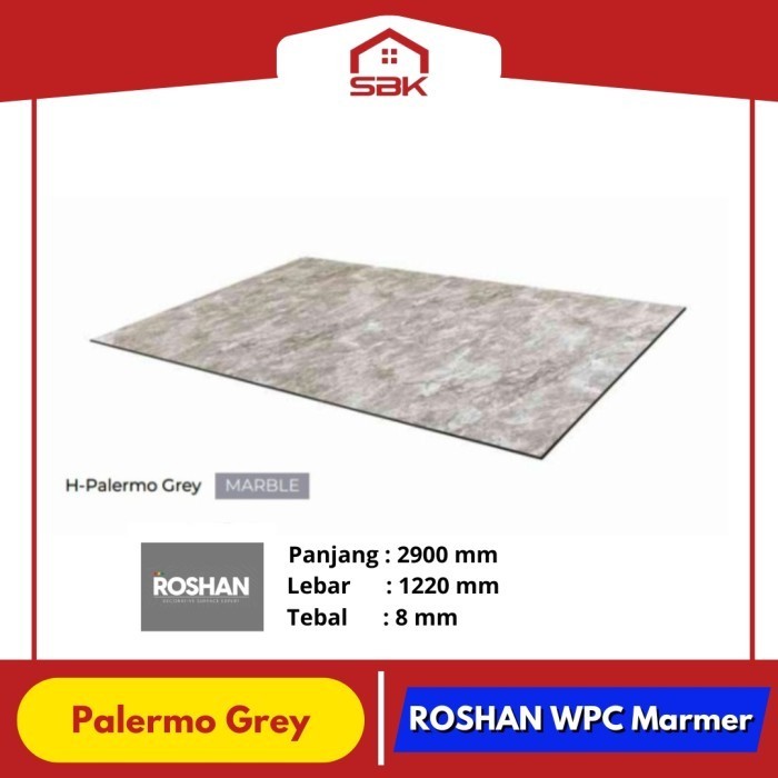 Wall Panel WPC Roshan 2850x1220 Palermo Grey