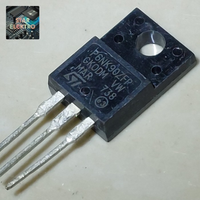 P6NK90ZFP To-220f P6NK90 Mosfet 5.8A 900V STP6NK90ZFP ST FET 6NK90
