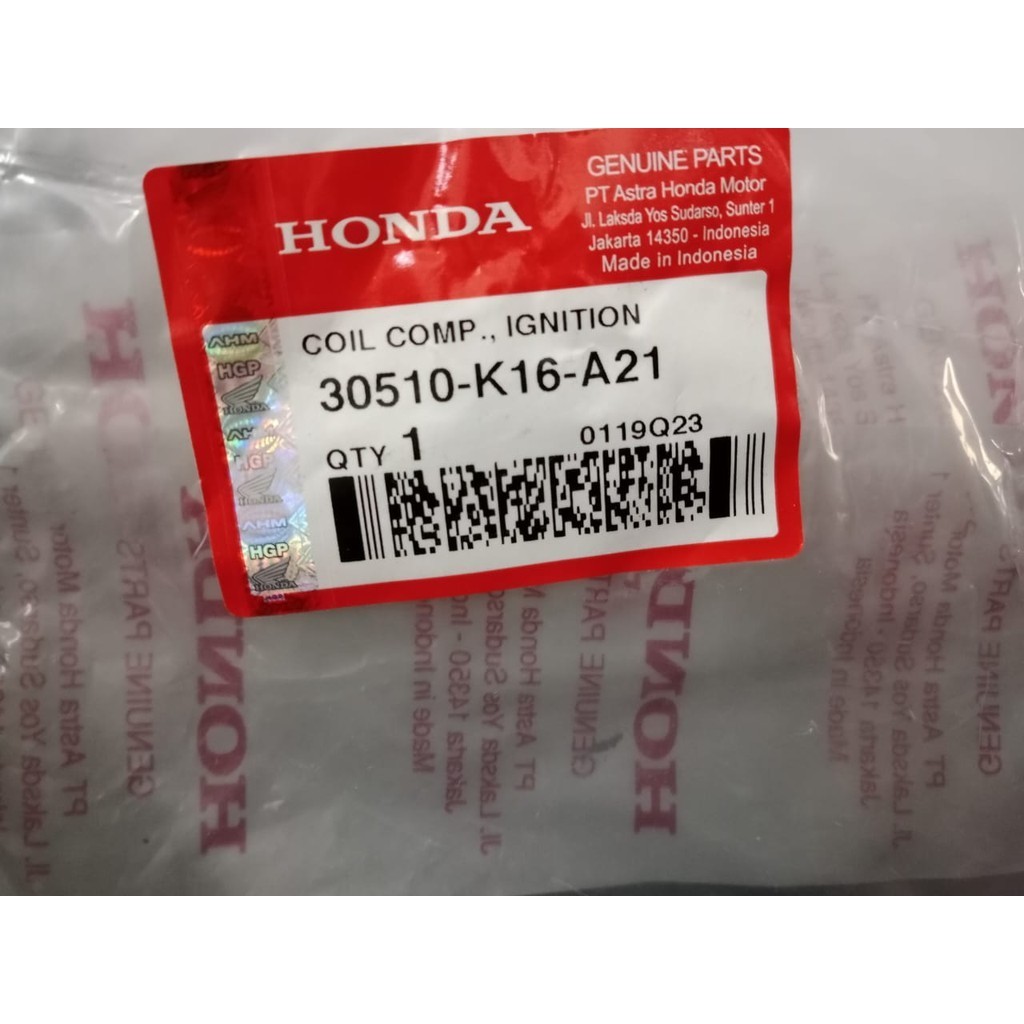 COIL KOIL NEW SCOOPY FI ESP 2015 2016 ORI AHM 30510-K16-A41 originall AHM