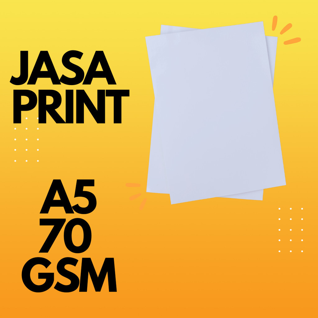 

jasa print A5 70 gsm