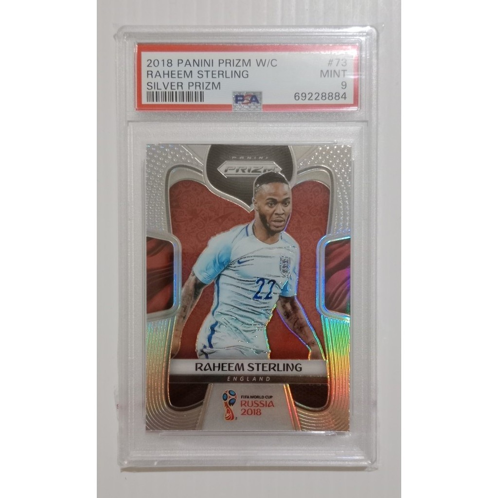 Graded Card-PSA 9 - Raheem Sterling - 2018 Panini Prizm World Cup #73