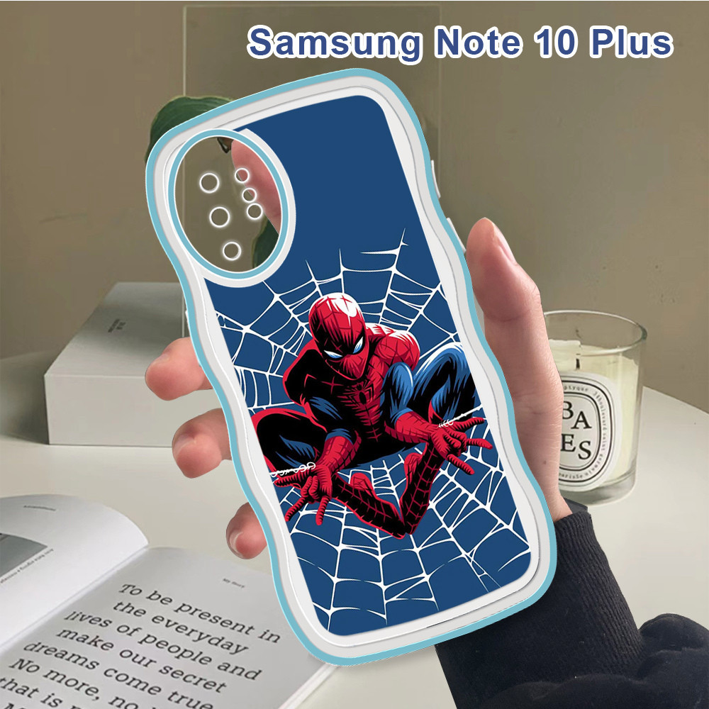 Casing Samsung Galaxy Note 10 Plus 20 Ultra 9 8 Note10 Lite Soft Case Marvel Spiderman Shockproof Ph