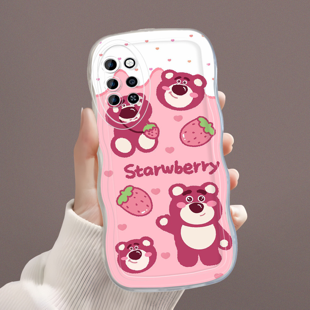 Casing Hp Untuk Infinix Note 10 Pro NFC X695 X695D Kesing Soft Phone Case Bergelombang Funny Lotso S