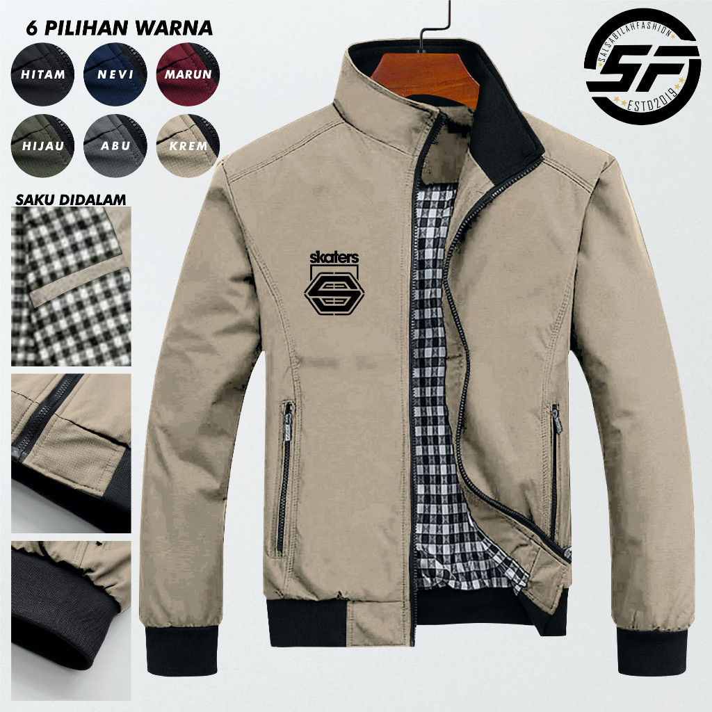 PROMO Jaket Harington SKATERS Taslan Premium / Jaket Parasut / Jaket Parasut Pria Terbaru / Jaket Ho