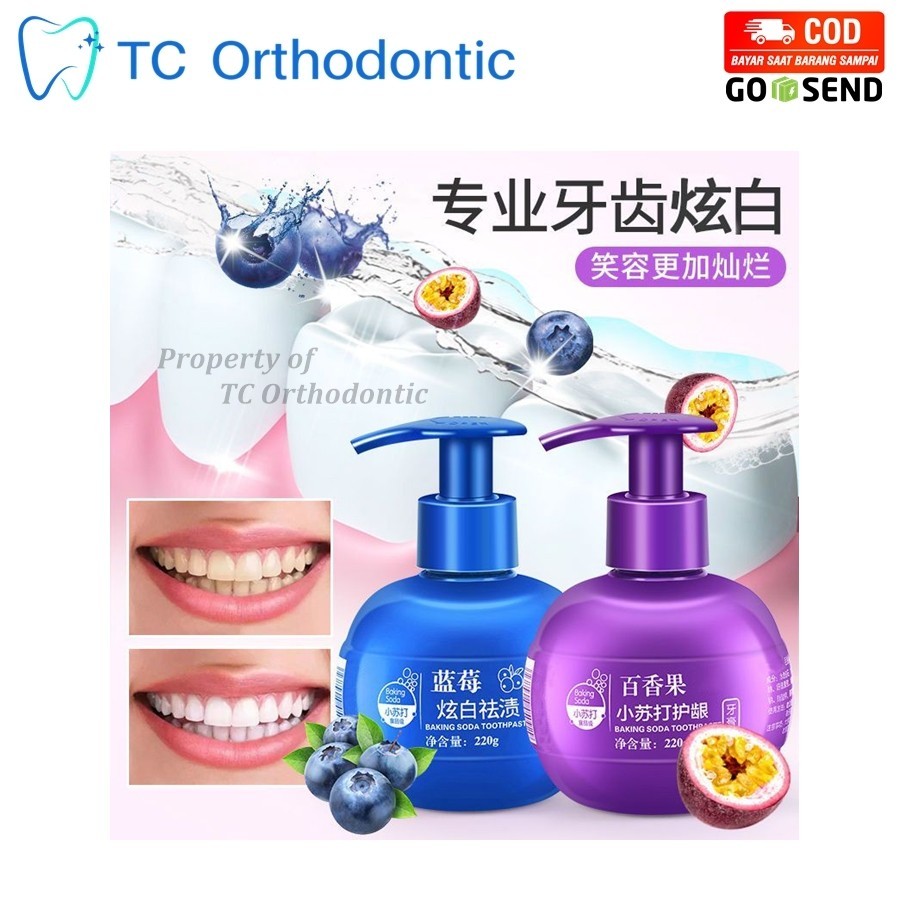 Odol Gigi - Pasta Gigi - Pemutih Gigi Viral - Baking Soda Pemutih Gigi Toothpaste Fruit