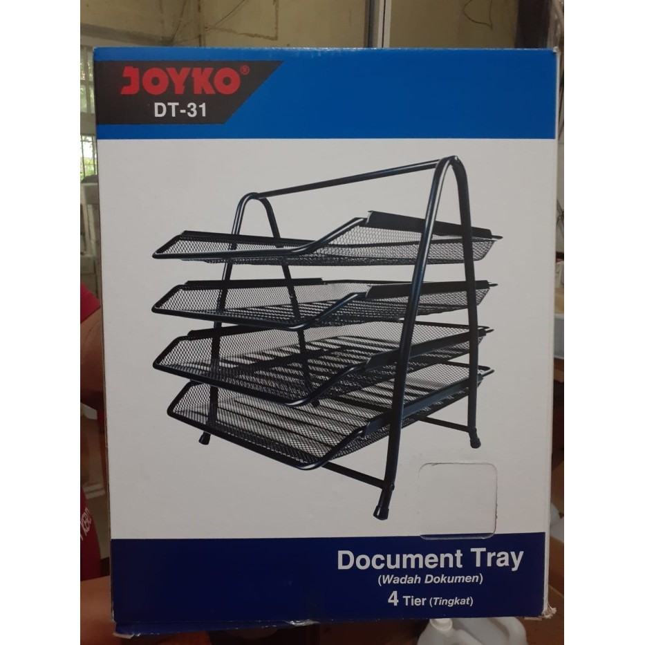 

Bak surat rak surat Document Tray 4 susun besi jaring Joyko DT-31