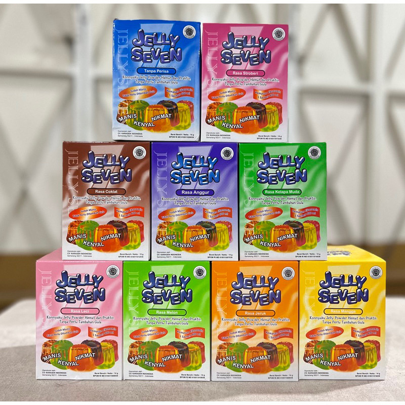 

Jelly Seven 14gr kecil Agar-agar