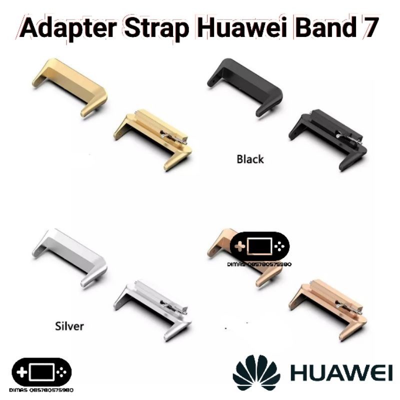 Adapter Strap Huawei Band 7 Connector Metal Honor Tali Strap Sambungan