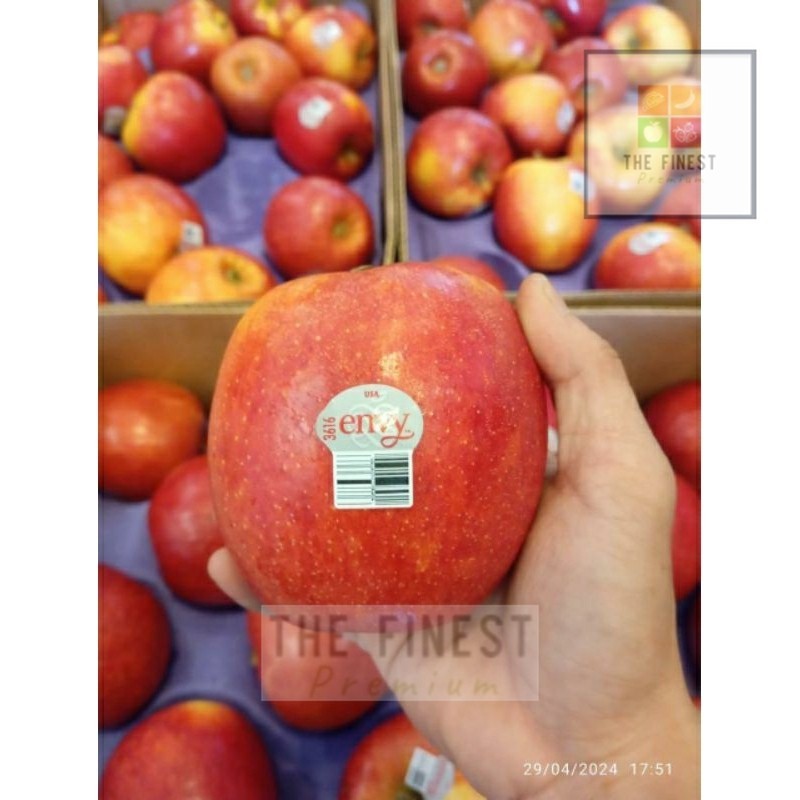 

Apel Envy Premium Jumbo XL NZ Fresh Import New Zealand Manis USA Buah segar fresh impor