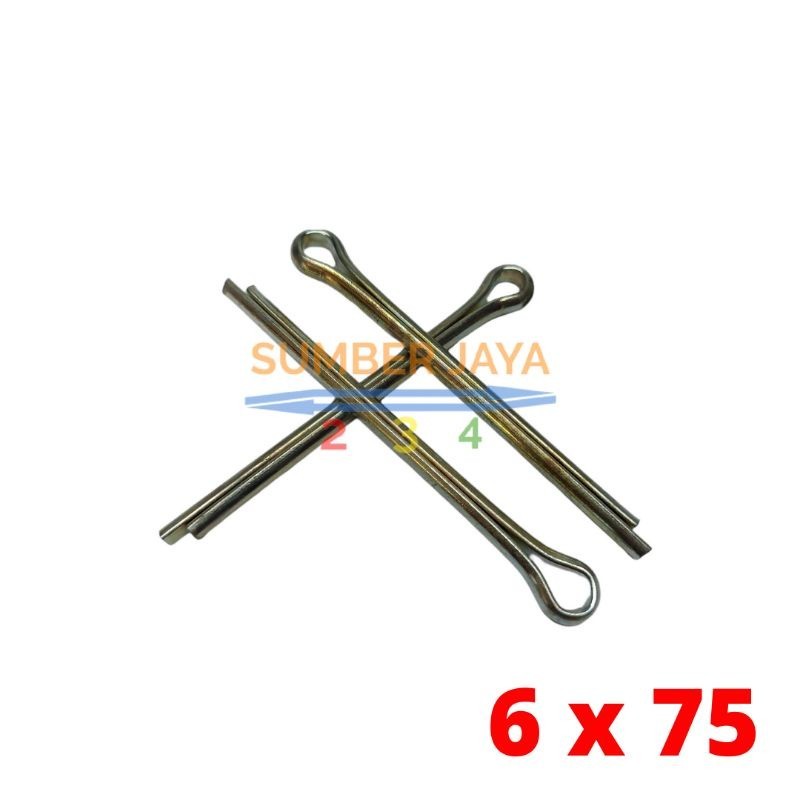 

split pen 6 x 75 / spi pen / cotter pin / split pin TERMUARAH