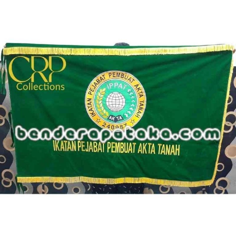 Bendera Pataka Bordir  IPPAT Bisa Custom Logo,