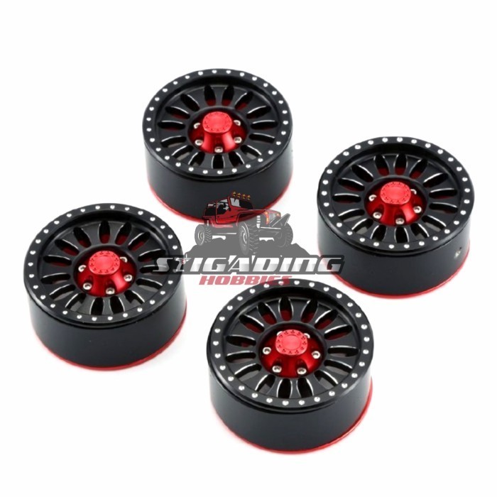 PART REMOTE CONTROL 4 PCS VELG METAL RIM BEADLOCK 1.9 RC SCX10 AXIAL MN86KS AX-622