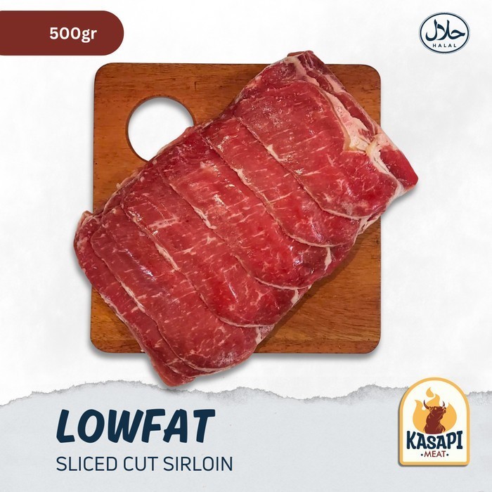 

LOW FAT SLICE 500gr Daging Lowfat untuk BBQ Sirloin Sliced