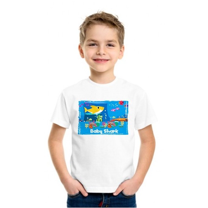 kaos couple baby shark kids and adult