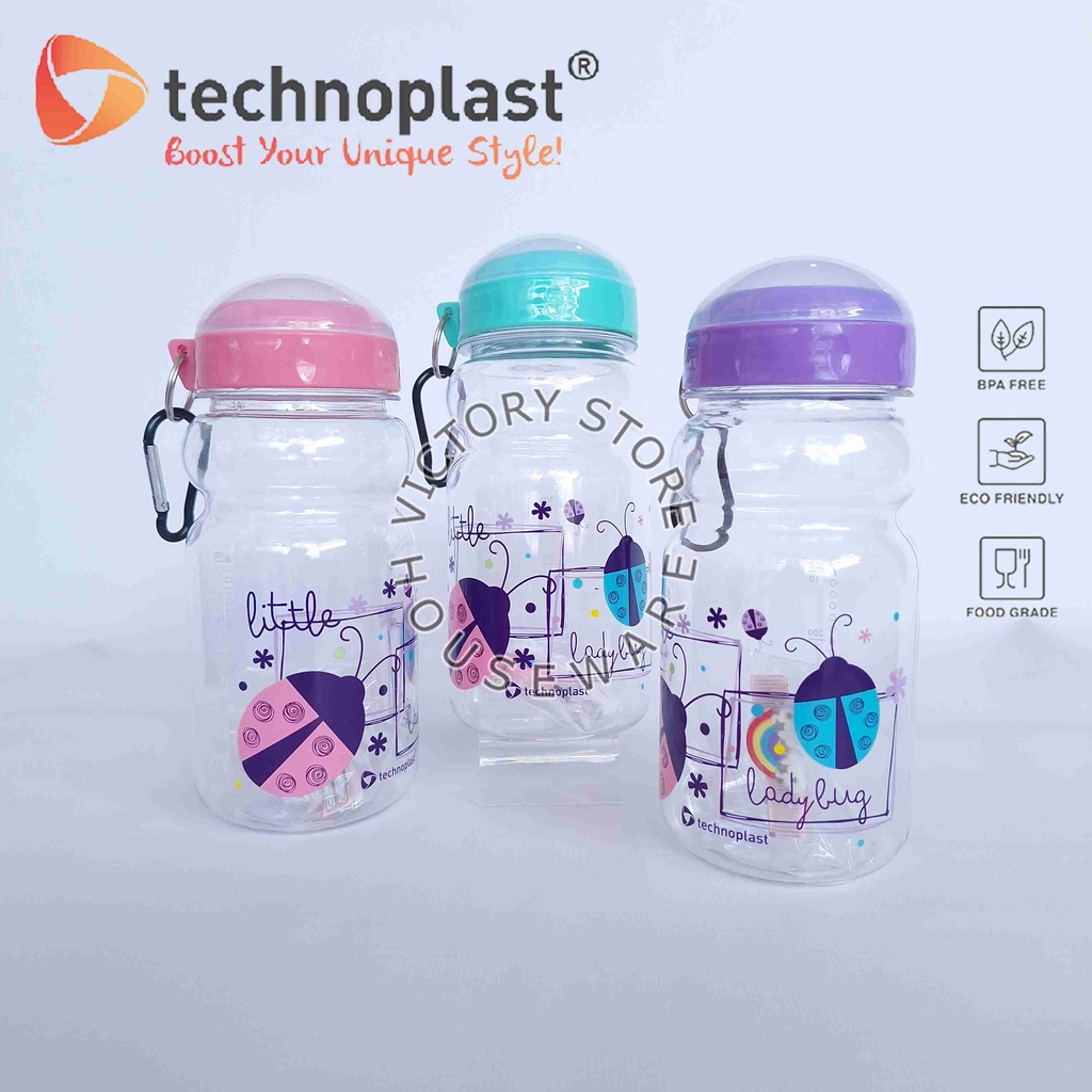 TECHNOPLAST Botol Minum Butterfly 560Ml Botol Air Minum Anak Sekolah