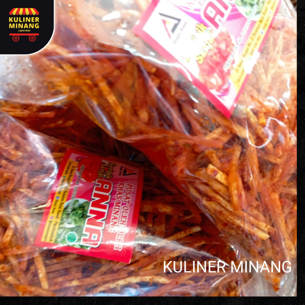 

Kuliner Minang Sanjai lidi balado Anna Oleh Oleh Cemilan Makanan Khas Padang Jajanan Snack