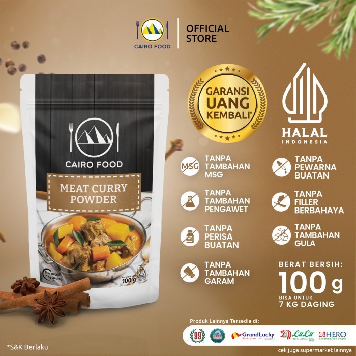 

*Best Promo*~ sukron_86 Bubuk Kari Daging Cairo Food - 100 gram