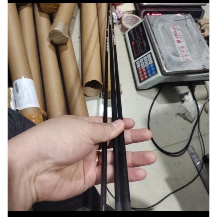 bahan carbon solid rhino shuriken 100cm 120cm 150cm solid carbon untuk joran pancing