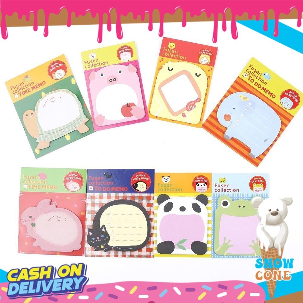 

Sticky Notes Motif Binatang Tempelan Kertas Catatan Memo Note Karakter Animal Lucu Unik