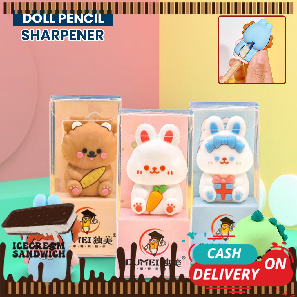 

[ ICS ] Rautan Pensil Boneka Karakter 3D Alat Tulis Sekolah / Serutan Pensil / Rautan Karakter / Peruncing Pensil Boneka / Atk Doll Pencil Sharpener Import A81