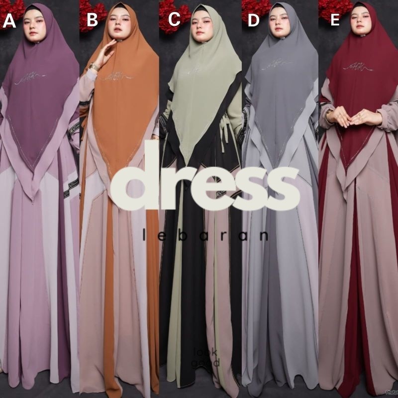ZAHIRA SERIES by HK Dermawan Syari Branded Ceruty Premium READY DRESS LEBARAN