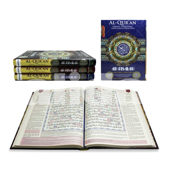 

[PROMO MURAH] Alquran Ar-Risalah A4, Al Quran Tajwid Terjemah Waqaf Ibtida Arrisalah - Biru