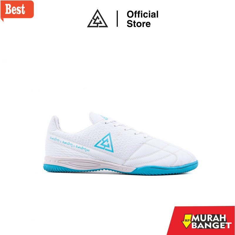 Sepatu Futsal Kekinian APHA - Sepatu Futsal Apha Genesis Putih Toska