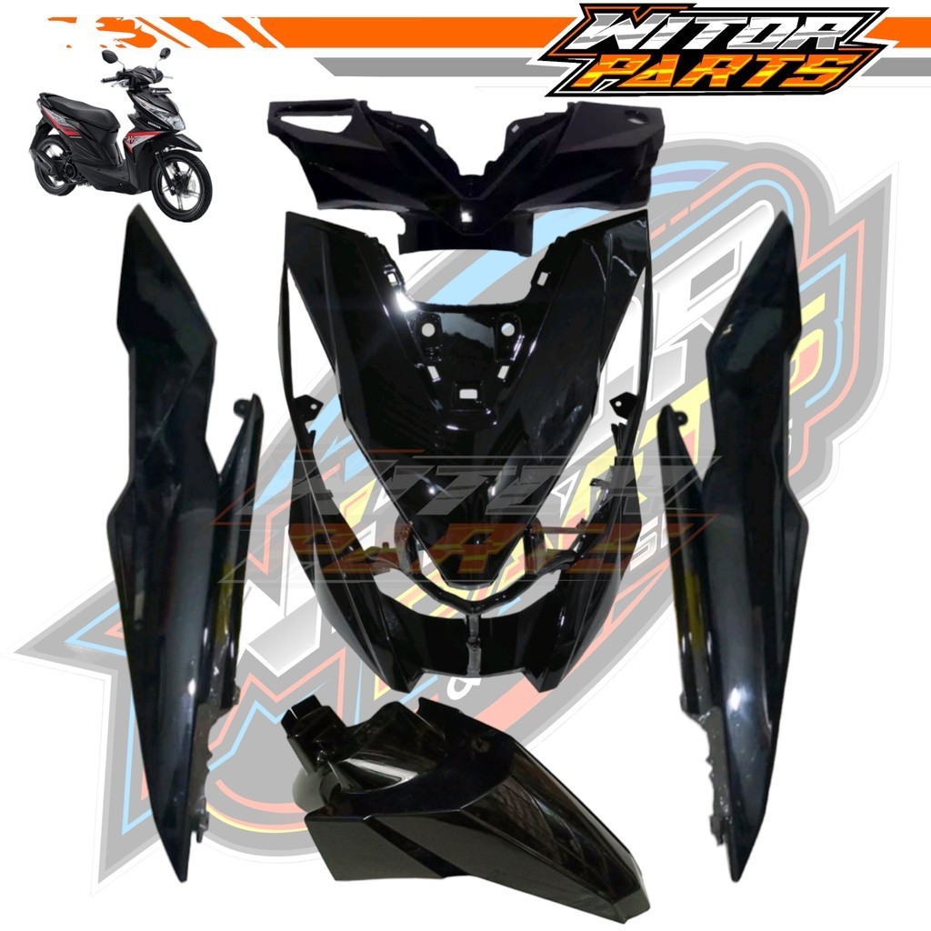 ECERAN SATUAN Body Halus Beat Fi New Esp Th 2016 2017 2018 2019 Hitam / Full Body Alus Honda Beat Fi