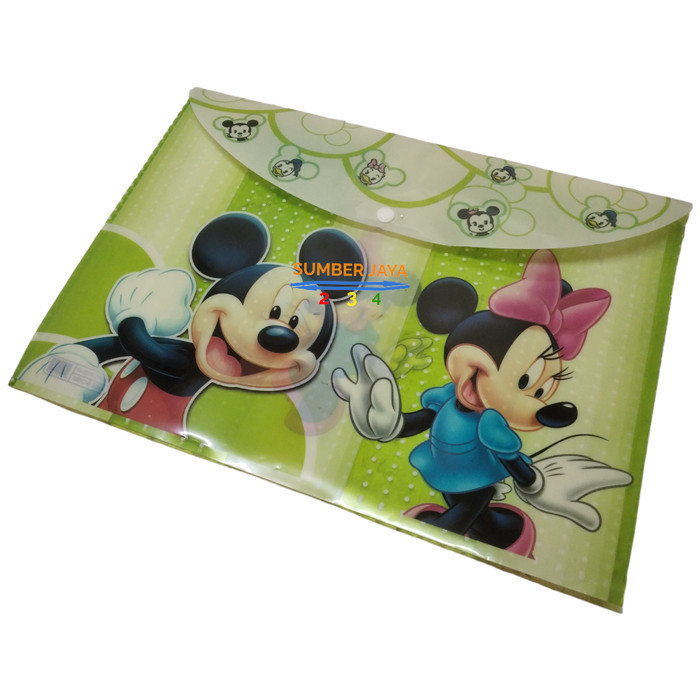 

MAP PLASTIK KANCING MOTIF MICKEY MOUSE HIJAU