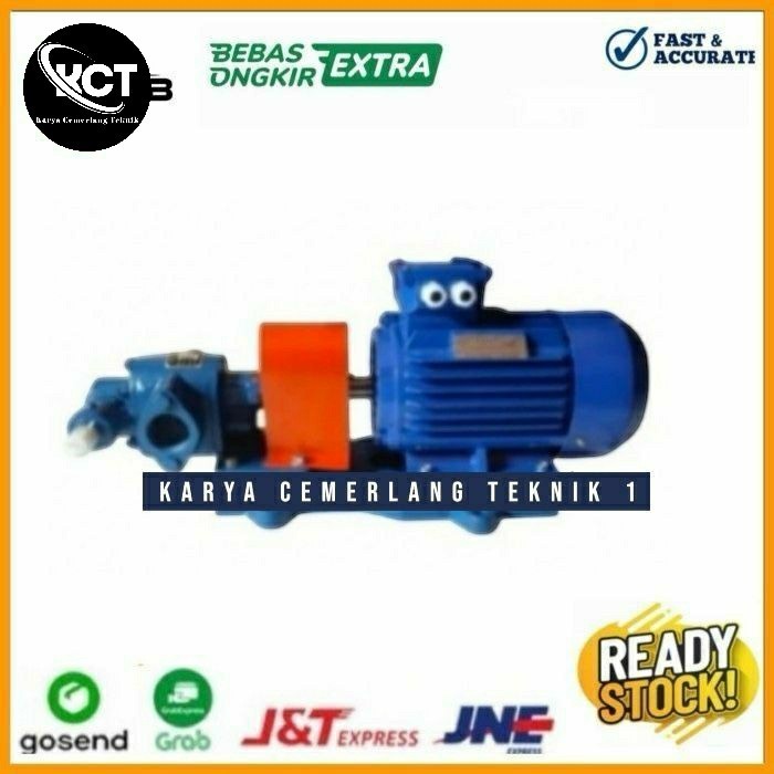 Pompa Oli Gear pump Type RK 83.3 liter/menit merk Rotor 2.2kw 3phase -