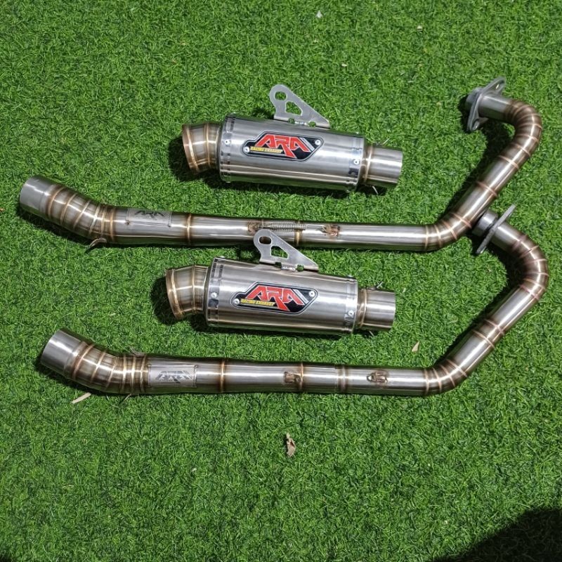 knalpot racing jupiter mx old new 135 footstep standar ori ara racing exhaust