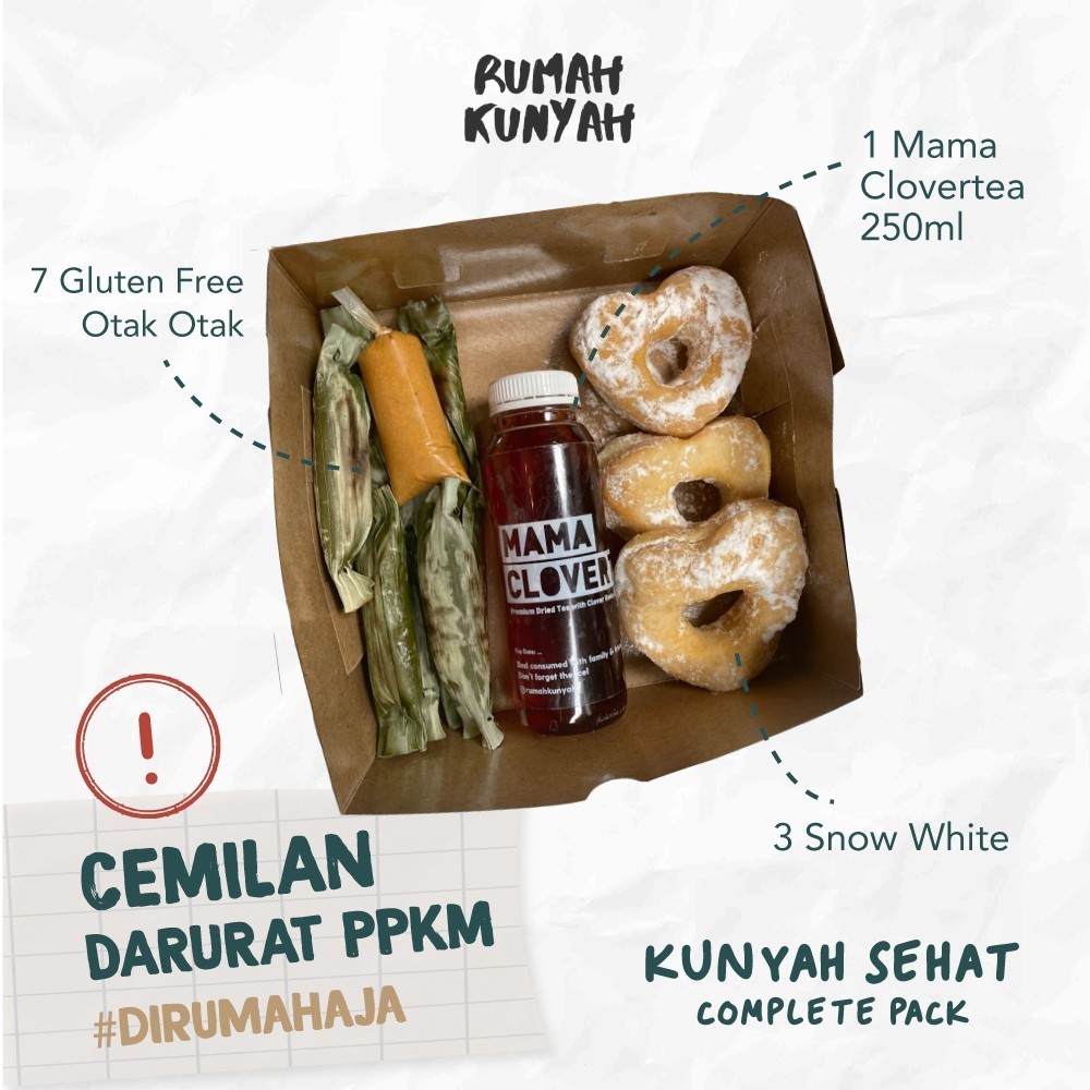 

Kombo Cemilan Kunyah Sehat Donat Kentang + Gluten Free Otak2 + Earl Grey Tea