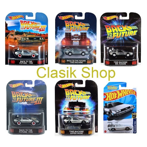 HOT WHEELS Back To The Future  RETRO TIME MACHINE HOVER PREMIUM 1955