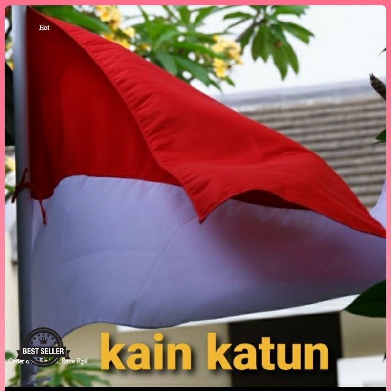 Bendera merah putih Bendera Indonesia kain katun