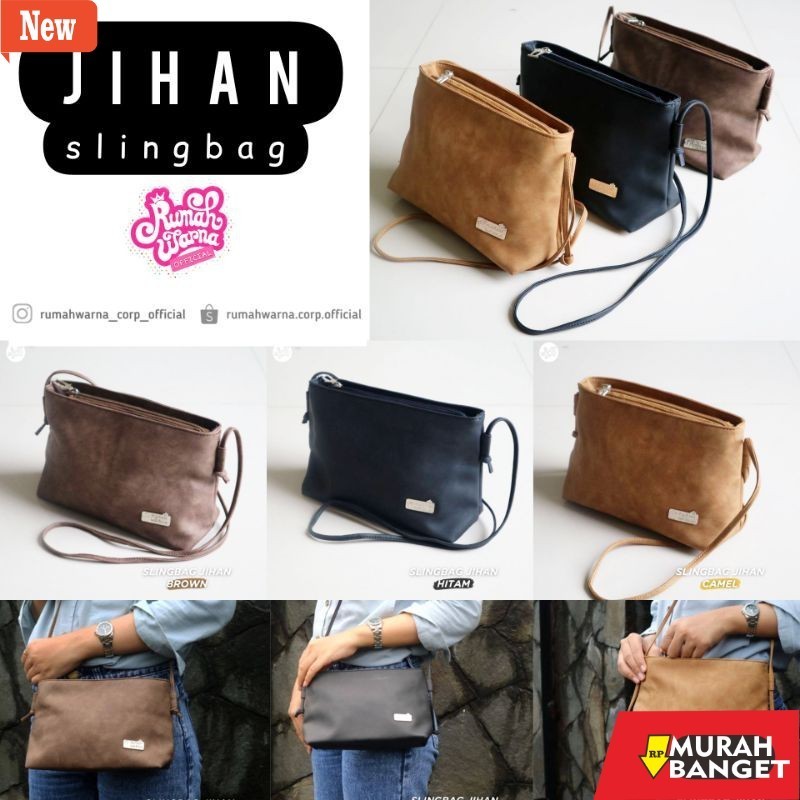 Tas Bulan Sabit Wanita TAS SELEMPANG JIHAN RUMAH WARNA