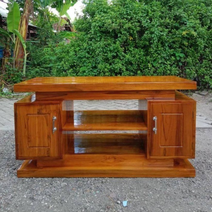 MEJA TV Kayu Jati 100 CM - XIV - Clasic Bufet Console