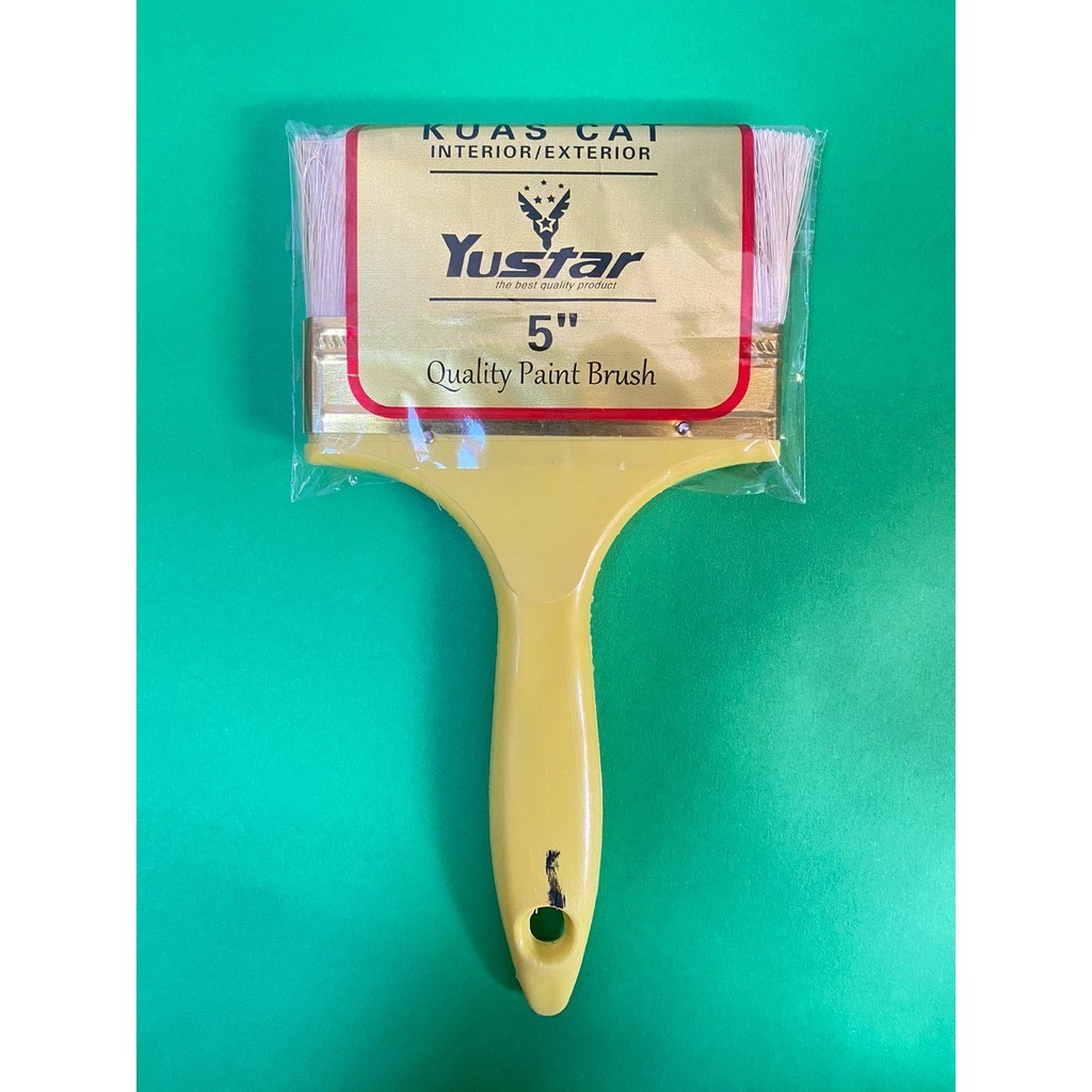 

Kuas Cat SATUAN Gagang PVC Bulu Lembut Ukuran 5" Yustar