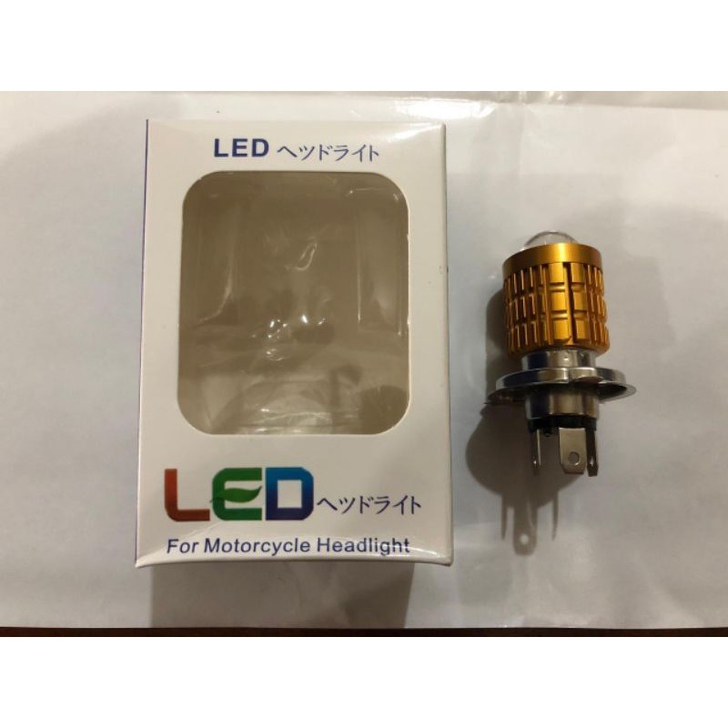 BOLA LAMPU LED DEPAN UTAMA H4 LASER BULAT CNC GOLD VIXION NEW OLD SCOOPY VERZA CBR CB150R MEGA PRO M