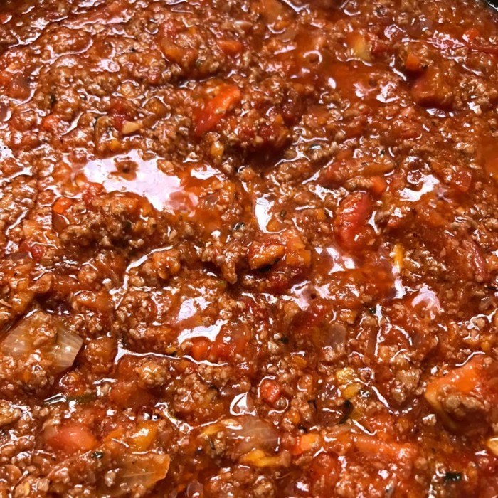 

MZ bolognese sauce