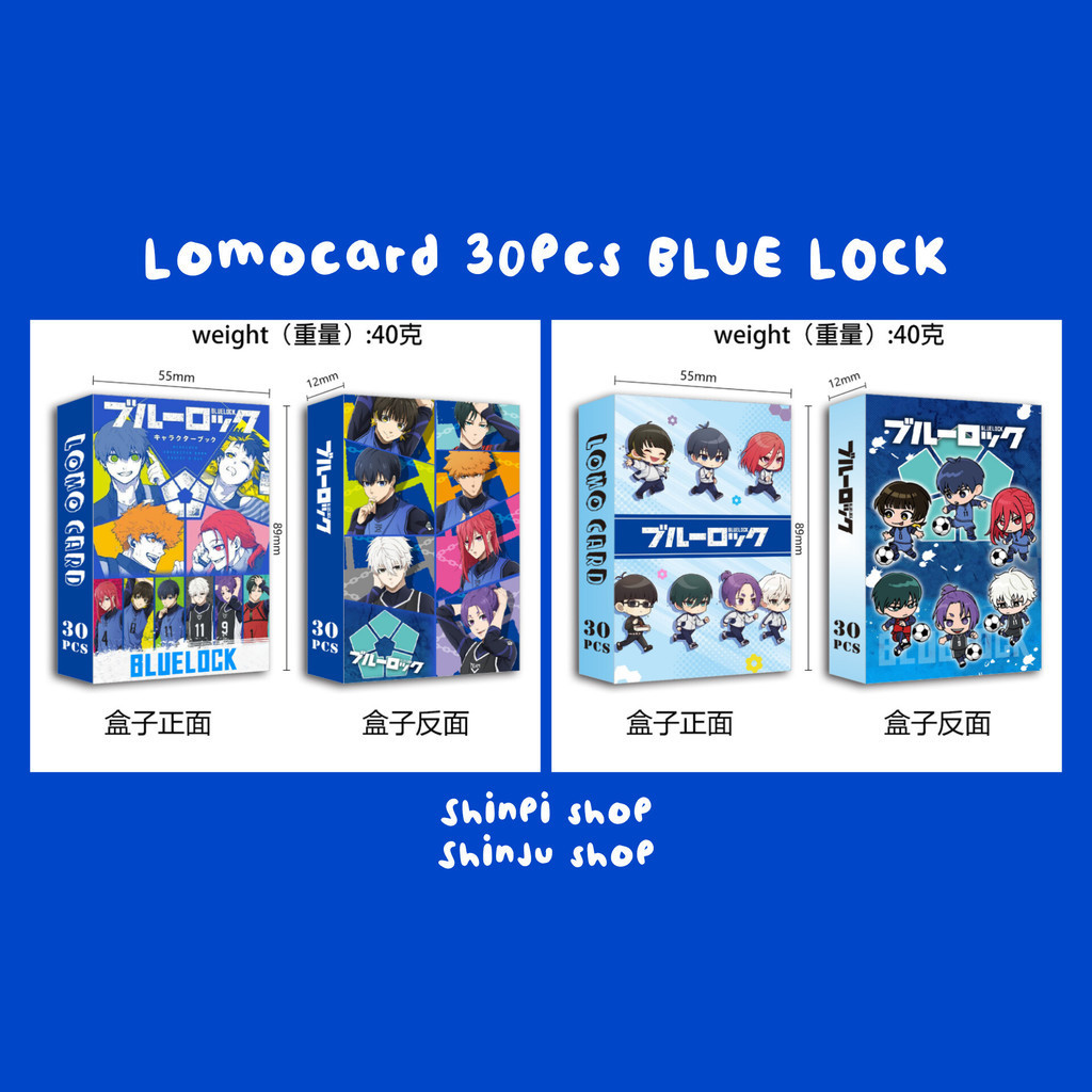 [30Pcs] Pack Photocard Blue Lock 30Pcs Card Photo Card Kpop Lomocard Wibu Anime Cosplayer Photocard
