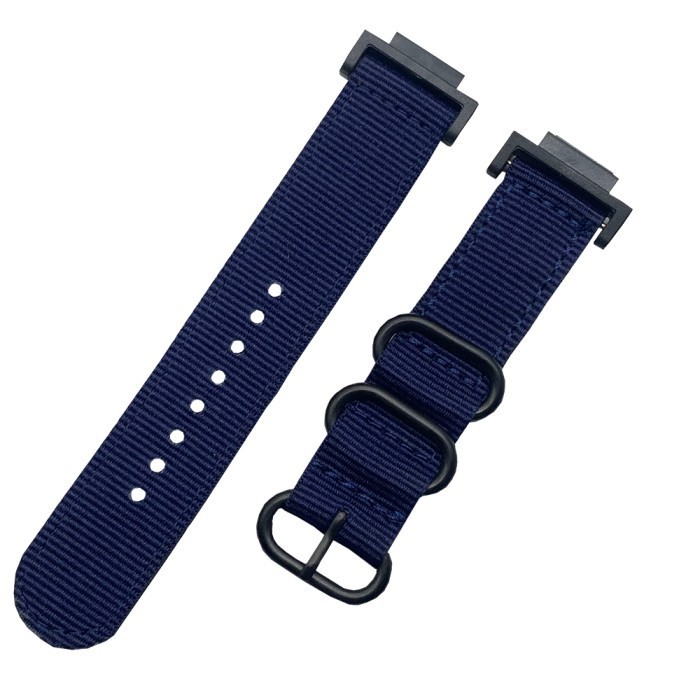 [TERMURAH] Tali Strap Kanvas Nato Casio G-Shock 16mm Gshock GA110 DW5600 Hybrid - Biru, Lug 16mm