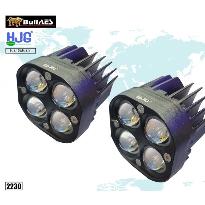 Lampu Tembak D2 Motor Mobil SQL GL-40 Laser 4 Mata HJG AES 1PCS