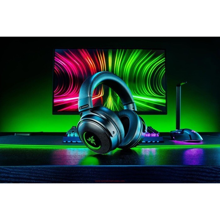 Razer Kraken V3 Pro Wireless - Headphone Nirkabel Hitam 50mm Driver Dinamis