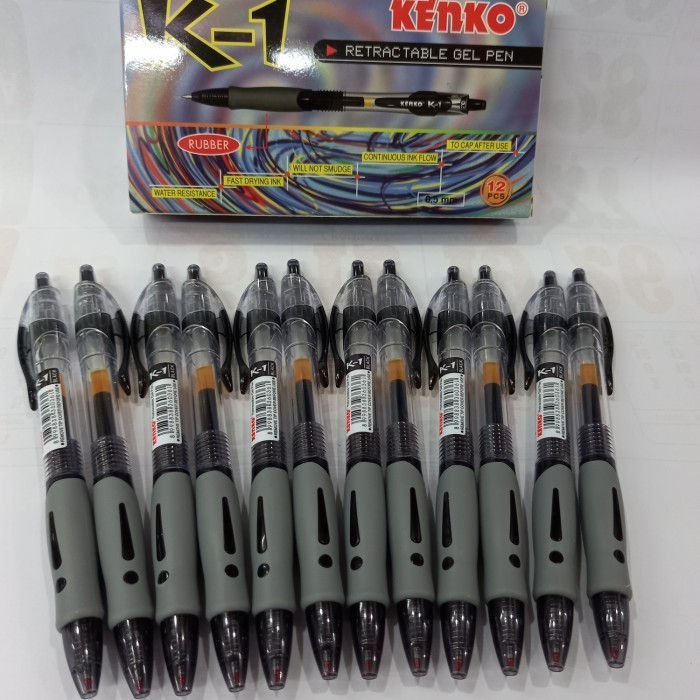

[Terbaru]ATK Pulpen KENKO K-1 Gel (12 pcs)